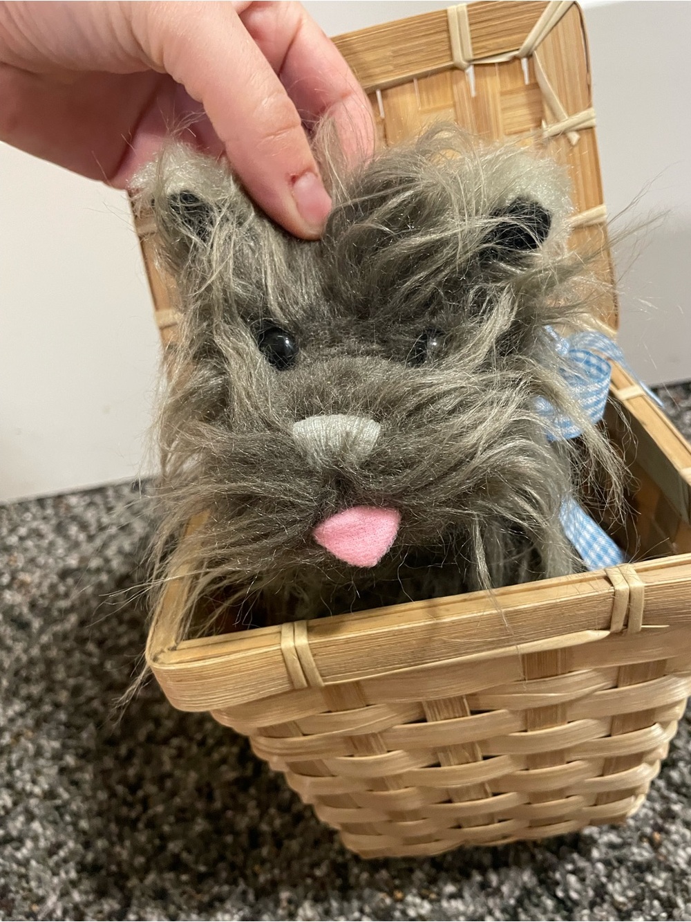 Wizard of Oz Toto in Basket Plush